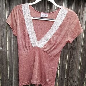 Michael Stars Shimmery Lacey Tee